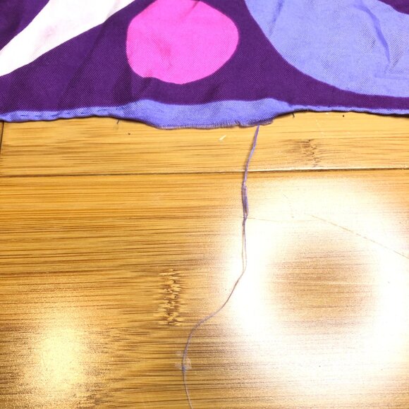 Vintage Vera Neumann Japanese Silk Scarf Pink Purple 60s 70s retro - Picture 6 of 7